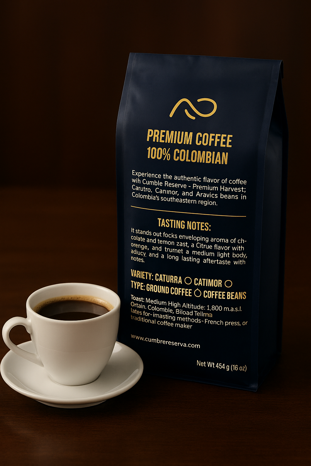 Cumbre Reserva – Café Caturra Molido 454g (Tueste Medio)